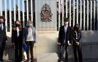 Επισκέψεις μαθητών τής Γ΄ τάξης στις πρεσβείες τού Καναδά, τής Σερβίας και τής Αιγύπτου