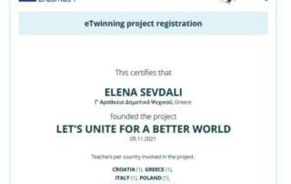 Let’s unite for a better world -  e-Twinning