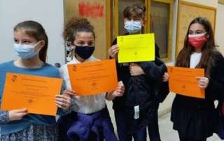 Βράβευση μαθητών τής Ε΄τάξης σε διαγωνισμό Φυσικής από την Ένωση Ελλήνων Φυσικών