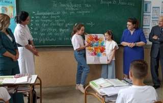 Η υπουργός Πολιτισμού στο Αρσάκειο Τιράνων