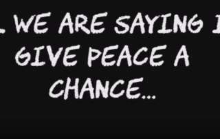 Give peace a chance