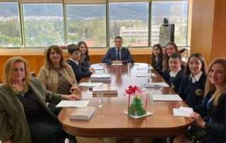 Συνάντηση μαθητών της Ομάδας Περιβάλλοντος και του Ομίλου Χημείας με τον υπουργό Ενέργειας και Περιβάλλοντος
