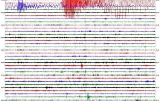 Καταγραφή τού μεγάλου σεισμού τής Τουρκίας