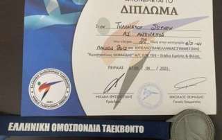 Ασημένιο μετάλλιο σε αγώνες Ταεκβοντό