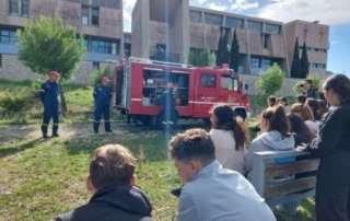 Επίσκεψη πυροσβεστικού κλιμακίου στα Αρσάκεια Σχολεία Πατρών