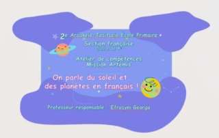 Mission Artémis: «On parle du soleil et des planètes en français!»