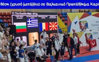 Χρυσό μετάλλιο σε αγώνες καράτε!