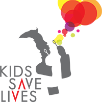 "Kids save lives for school" 