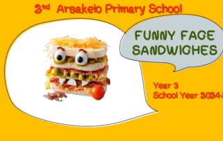 Funny face sandwiches!