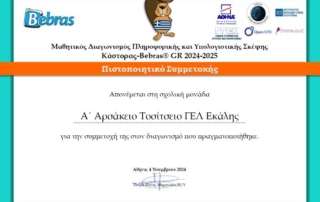 Πανελλήνιες διακρίσεις των μαθητών μας σε διαγωνισμό Υπολογιστικής Σκέψης! 