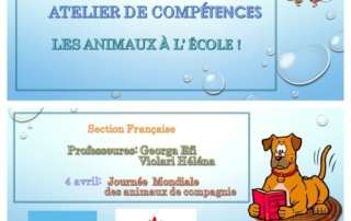 «Les Animaux à l’ École!» - Ένα ταξίδι ευαισθητοποίησης για τα ζώα